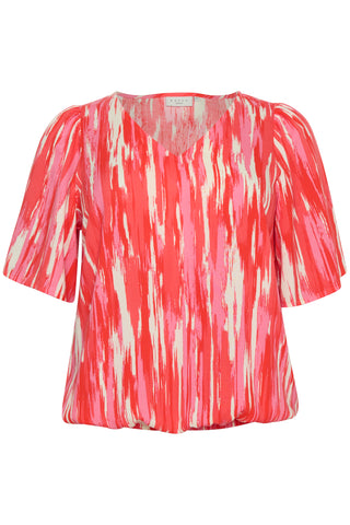 KCadriana Blouse Pink Abstract Prin