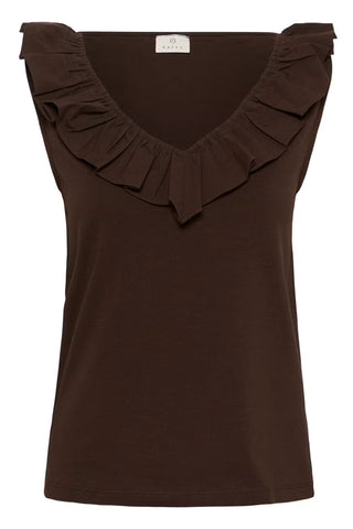 KCdiddie Flounce Top Coffee Bean