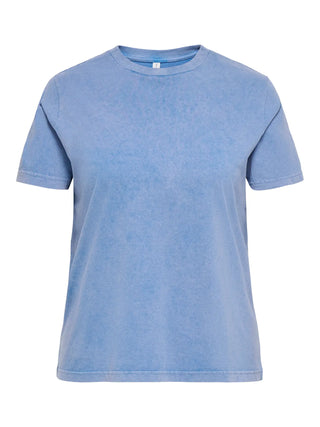 CARAYLA S/S O-NECK WASH JEANS TEE JRS VP Riviera