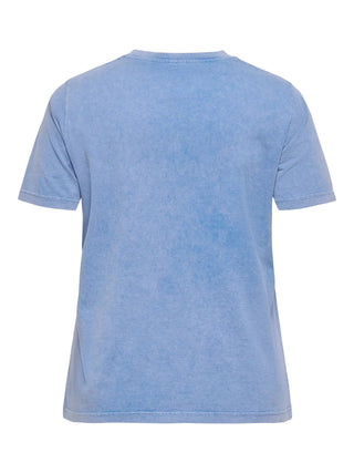 CARAYLA S/S O-NECK WASH JEANS TEE JRS VP Riviera
