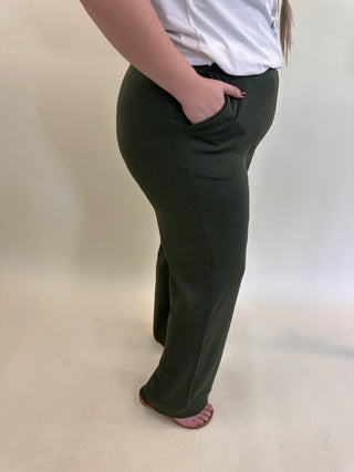 VMCHALI HW WIDE PANT JRS CUR Forest Night